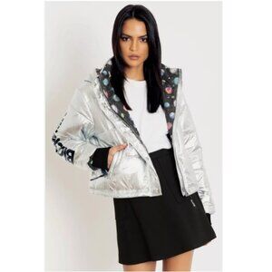 BlackMilk - Silver Galactic Puffer Jacket Metallic Meteor